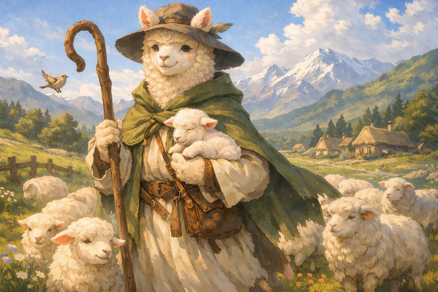 hitsujikai arupaka: The Gentle Shepherd Alpaca Symbolism