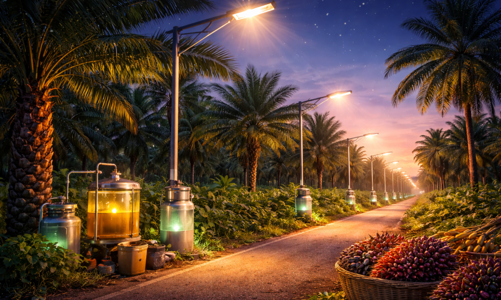 oil palm project involving streetlights: Sustainable Energy Innovation