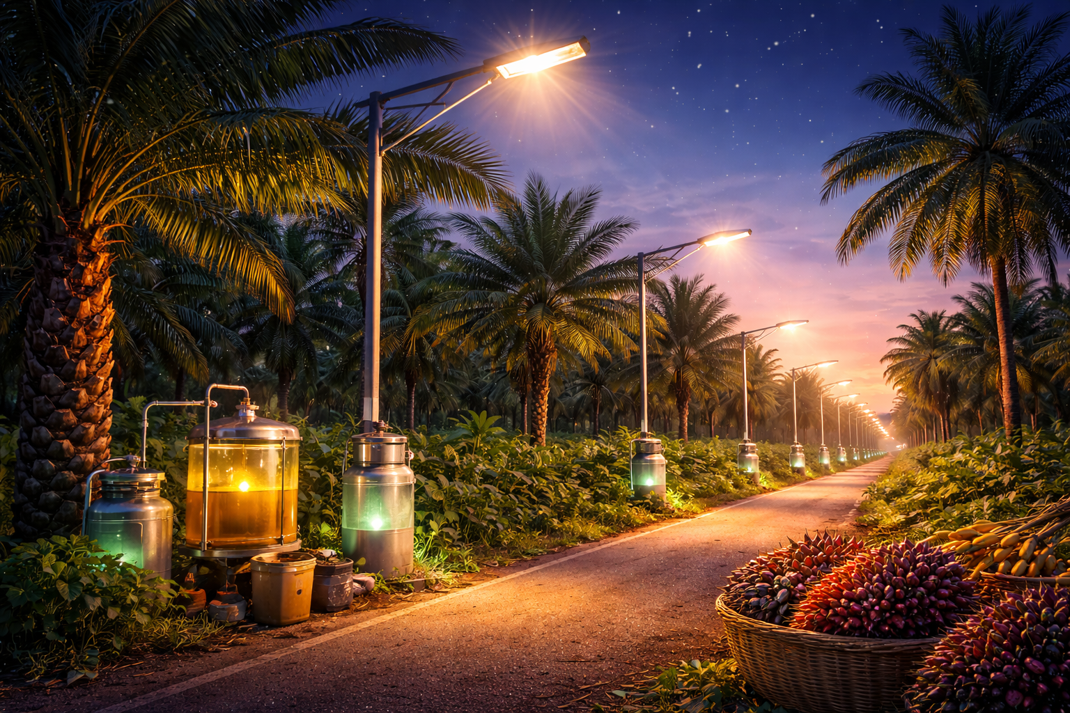 oil palm project involving streetlights: Sustainable Energy Innovation